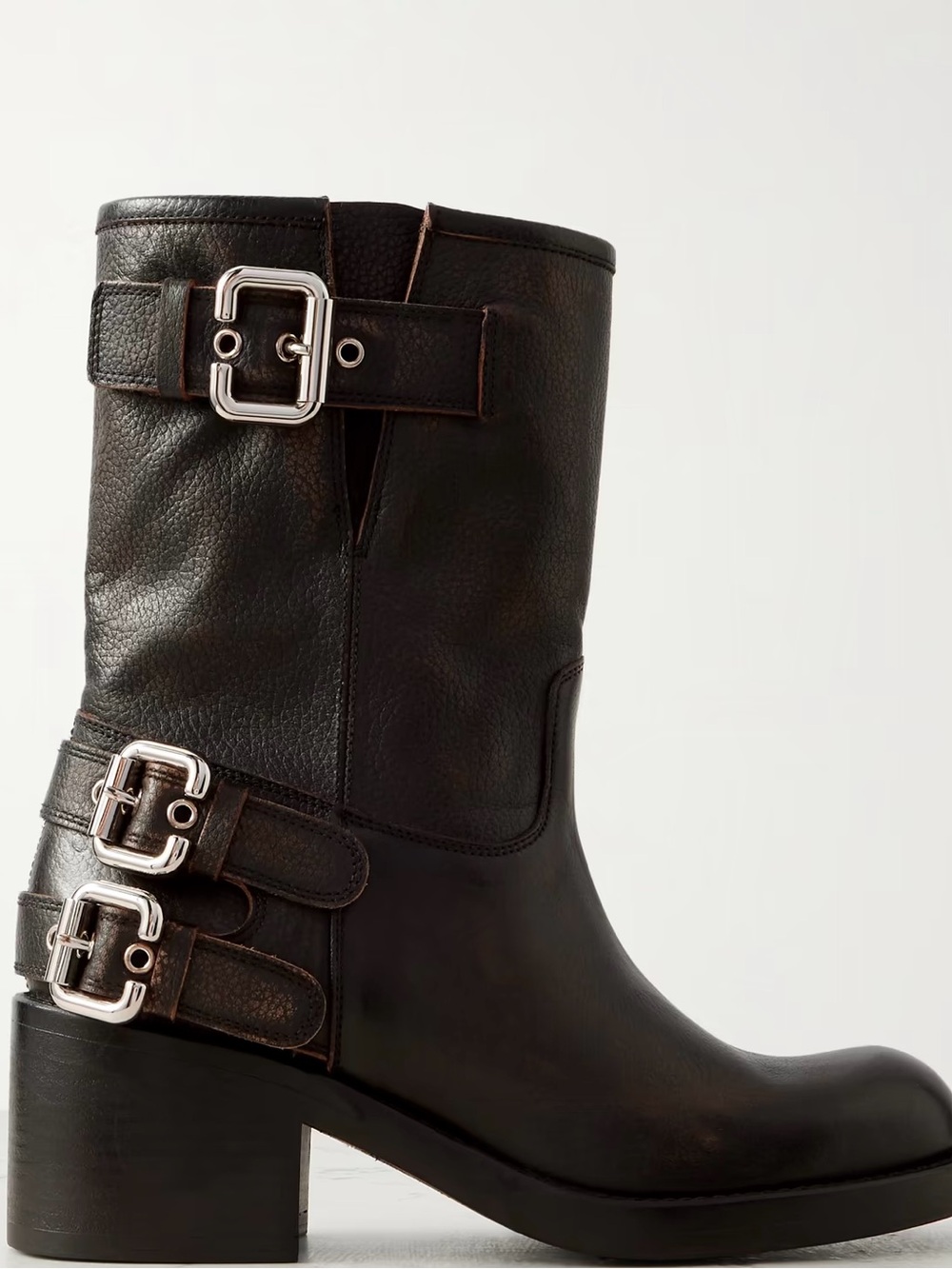 Chloe Dakota Leather Heeled Boot